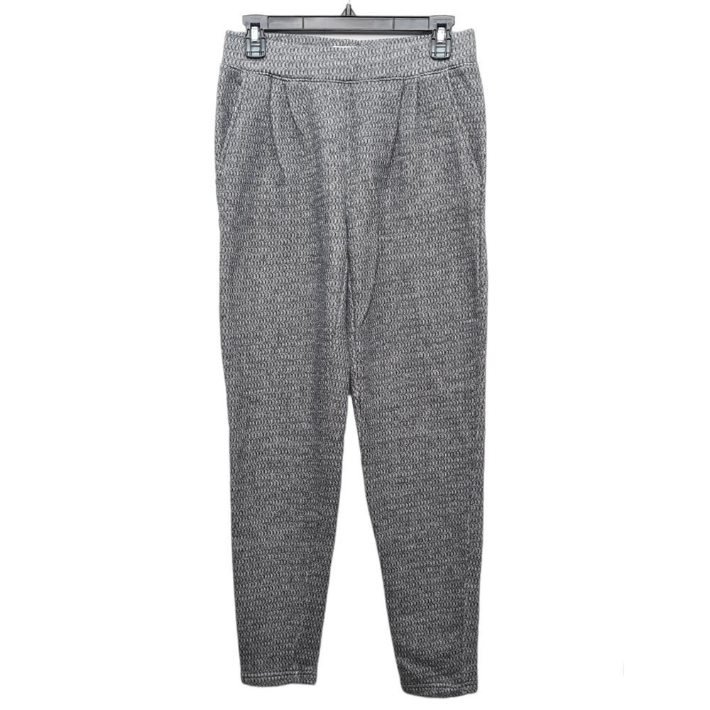 Madewell Pleated Casual Pull-on Pants Joggers Black White Gray Women's S